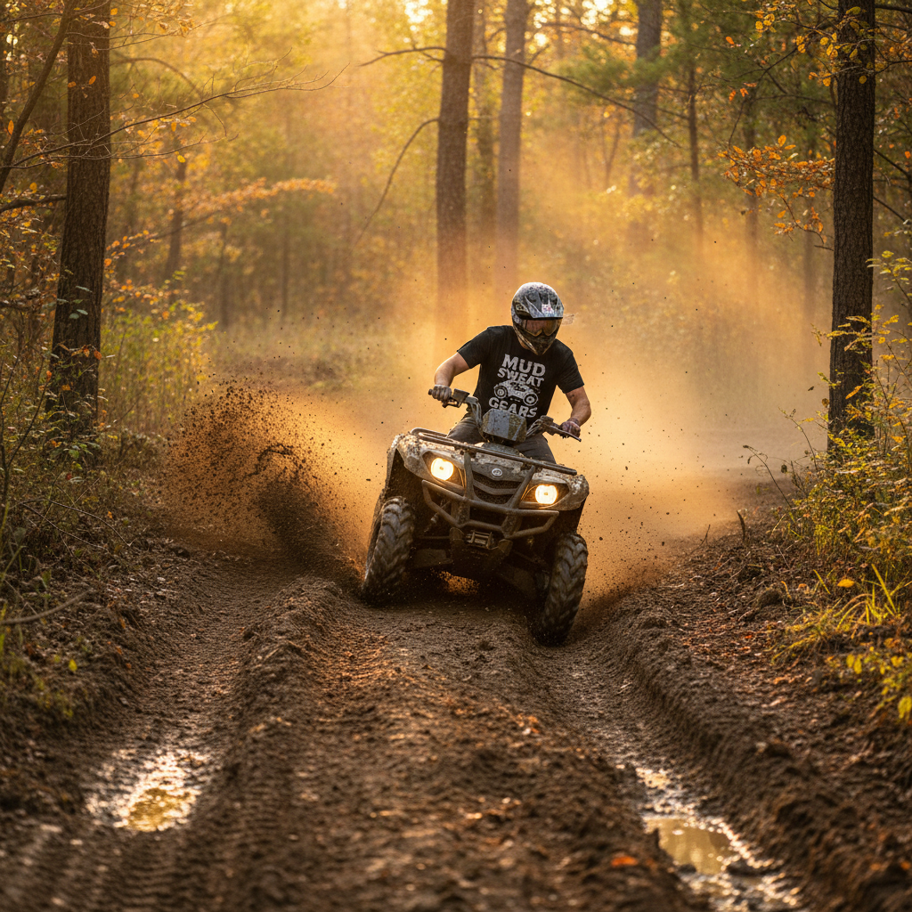 Lifestyle image for Mud Sweat and Gears ATV Shirt