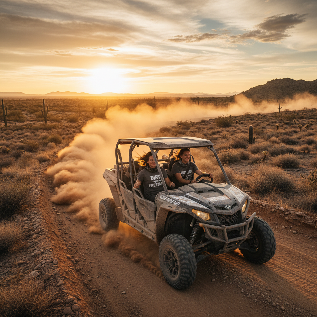 Lifestyle image for Dirt and Freedom UTV Tee